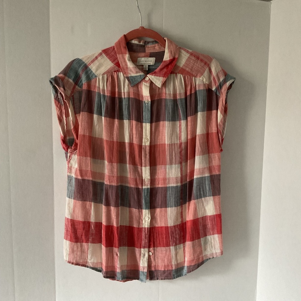 Lucky Brand Plaid Button-Up Shirt